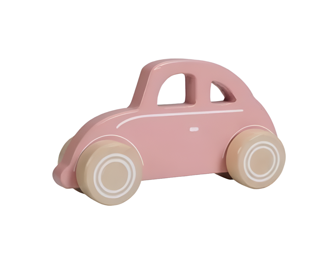 Little Dutch - Speelgoedauto roze - Gepersonaliseerd