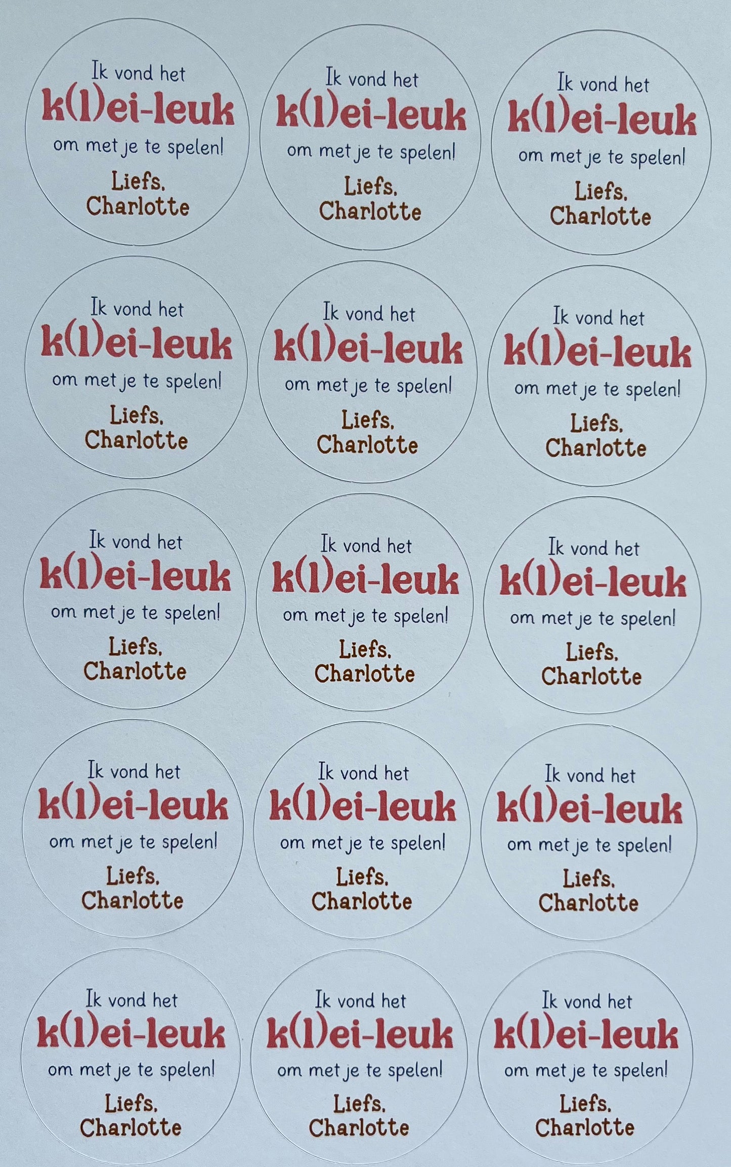 Op maat gemaakte stickers