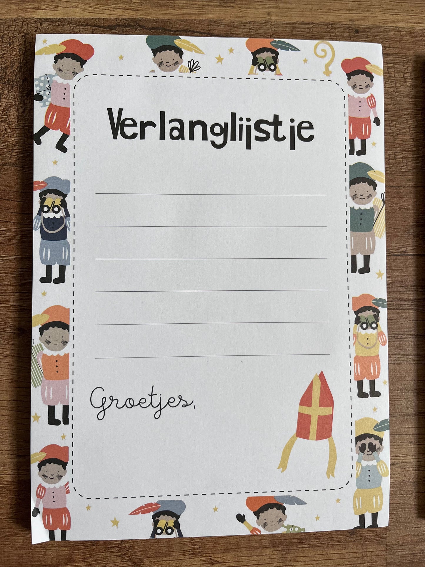 Notitieblok voor verlanglijstje in kleur