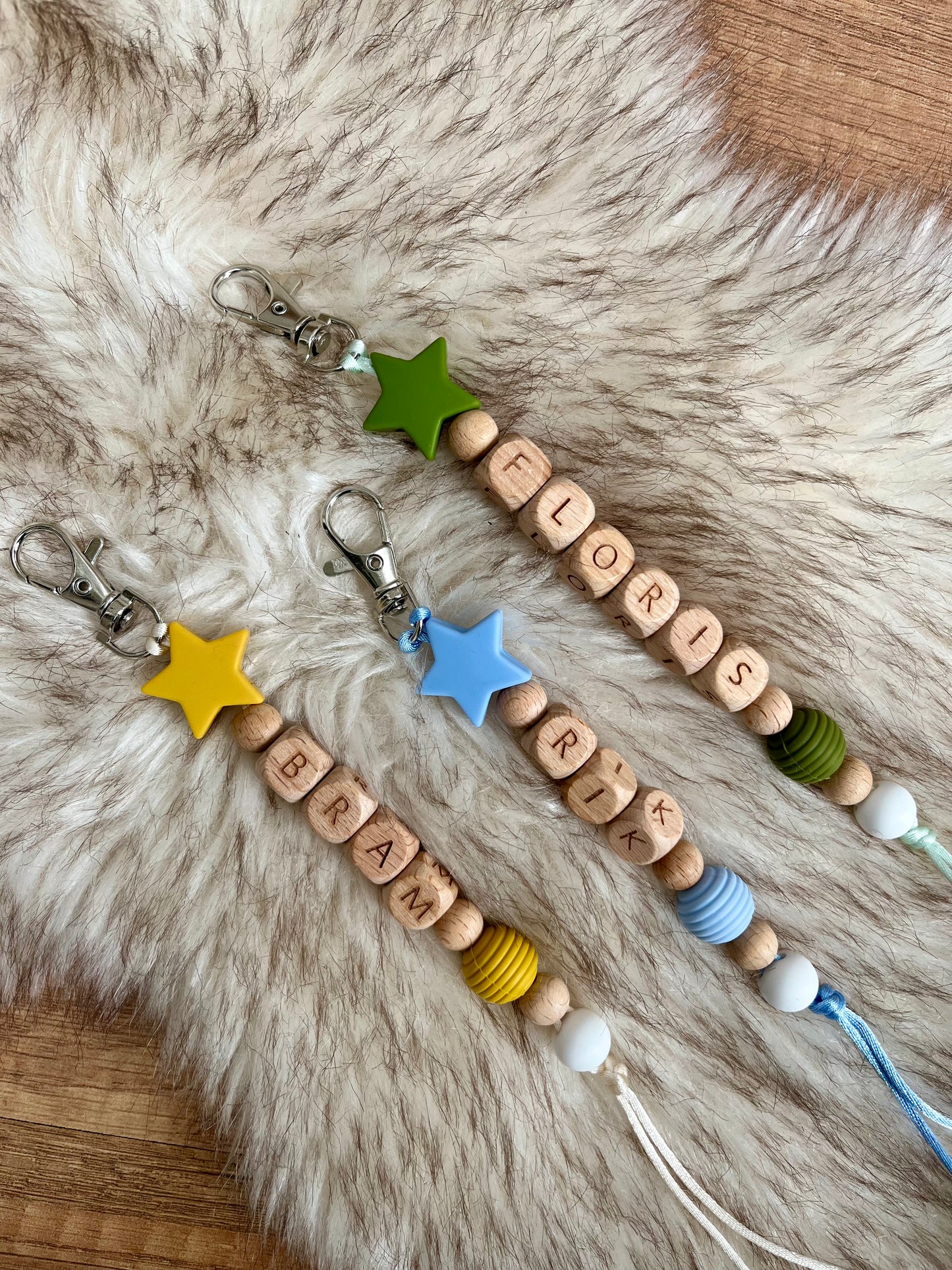 Sleutelhanger met naam - ster