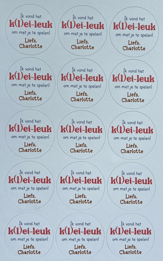 Op maat gemaakte stickers